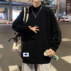 M18061-P45加绒款-P65半高领毛衣男士大码针织衫男毛线衣男，男装针织衫/毛衣，电商A040