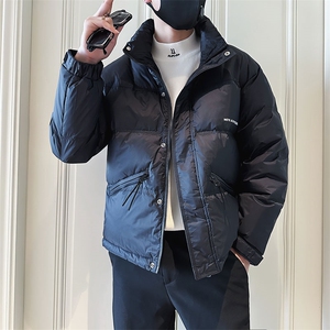 社会小伙立领ins棉衣外套潮流羽绒服男图片