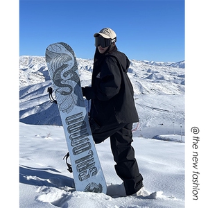 户外防水滑雪服套装男女潮流两件套中性风外套TZ027-P240控348图片