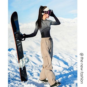 冬季山系单板双板防水滑雪裤男女加绒保暖登山裤K1157J加绒-P110图片
