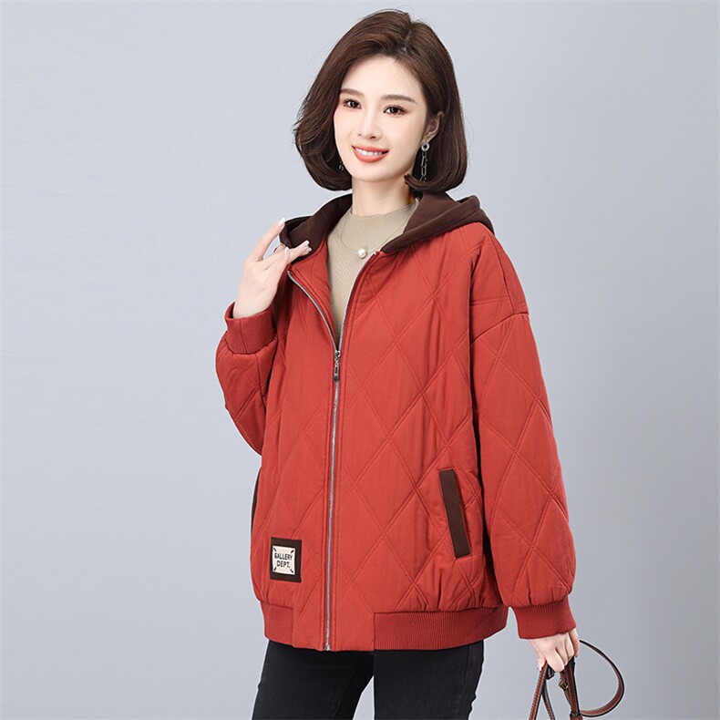 时尚保暖棉服女冬季新款宽松显瘦加厚外套,女装棉衣/棉服,悦见她