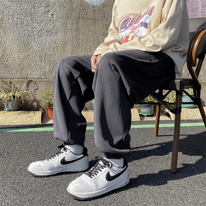 秋冬韩版潮流宽松百搭裤子男士秋季休闲长裤束脚运动裤潮牌卫裤男图片