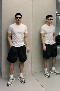 25夏季新款高品质透气舒适印花短袖T恤肌肉男705-1-T008-P55图片