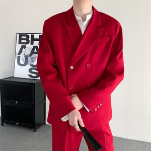 2025春装小众改良中山装过年演出复古立领盘扣无性别中式西装外套图片