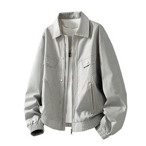美式重磅高品质夹克秋季开衫外套男SY8815特P81控168大 码4-8XL+5图片