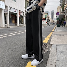 K404-P45秋季休闲裤男士西裤大码阔腿裤垂感直筒裤子潮M-5XL，男装西裤，电商B280-1（原A049）