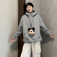 抖音得物高品质二开25秋冬美式重磅宽松纯色连帽拉链高领卫衣W65，男装卫衣，电商A486