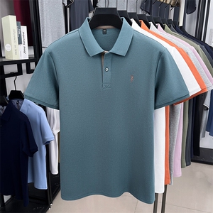夏季纯棉短袖刺绣翻领POLO衫男T恤潮流品质上衣体恤男装图片