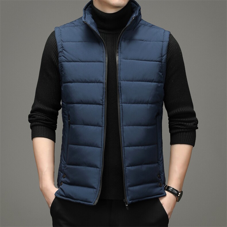 秋冬季马甲男士潮保暖休闲百搭外套立领宽松棉服SNNMJ81865-P100,男装背心/马甲,电商B212（原钱塘6029）