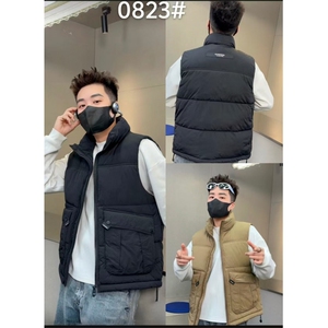 秋冬季新款立体口袋纯色小标拉链棉马甲坎肩休闲   313B-0823-P60图片