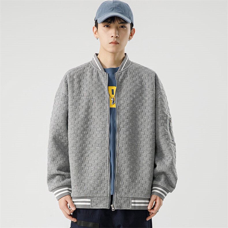 【新品】8857-P582026年春季新款开衫圆领卫衣男休闲宽松百搭,男装卫衣,星座1206-1（原A206-1）