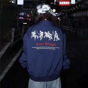 港风复古纯色棒球服外套女春季新款欧货洋气减龄休闲百搭宽松上衣图片