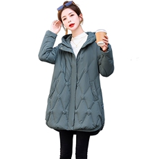 现货！专柜品质！2025冬装新款连帽羽绒服女中长款潮流时尚外套女，女装羽绒服，铭街依杨