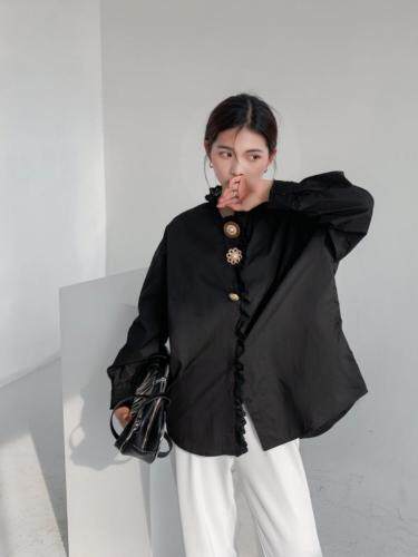 时尚潮流百搭衬衫上衣，女装衬衫，佰尚仑