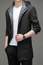 春款夹克男2023新款商务休闲爸爸脱卸帽外套中年男士风衣爸爸装