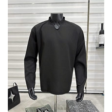 假模-2026春季打底衫宽松长袖T恤春装亨利领男女同款上衣S386特28，男装T恤，电商A233-1