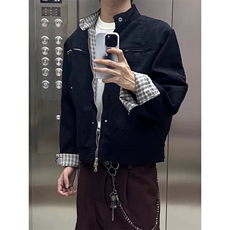 原版金属拉链哈灵顿水洗纯棉夹克JK0153-P85，男装夹克，星座313A(原308A-2)
