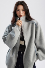 重磅400克美式印花立领卫衣开衫男秋冬季宽松上衣P75X128，男装卫衣，星座803