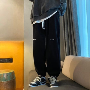 工装裤2023新款春秋季男装垂感港风情侣直筒裤K09512-P45