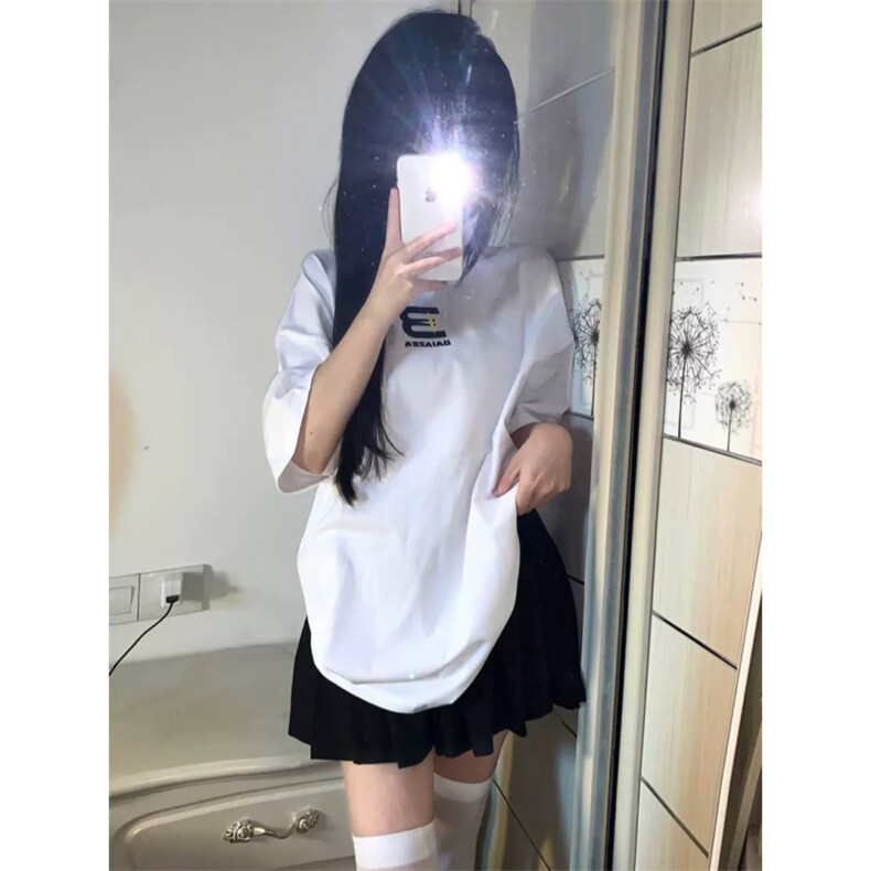 T0650-P25潮小众字母设计纯棉印花短袖男女同款情侣宽松上衣,男装T恤,星座617A-2