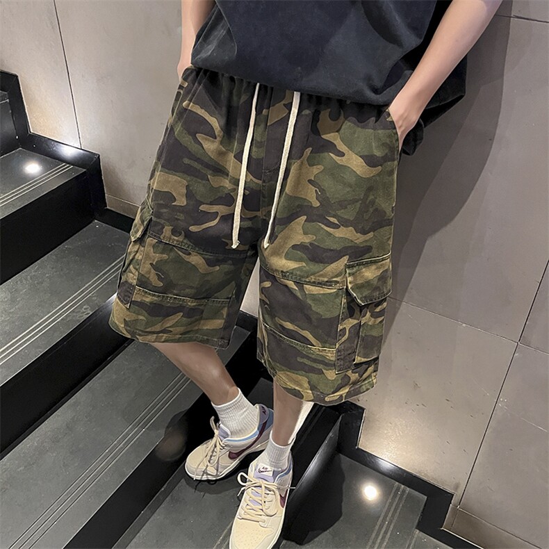 夏季潮牌迷彩工装短裤五分裤712-A412S-XXLp45,男装休闲裤,星座712