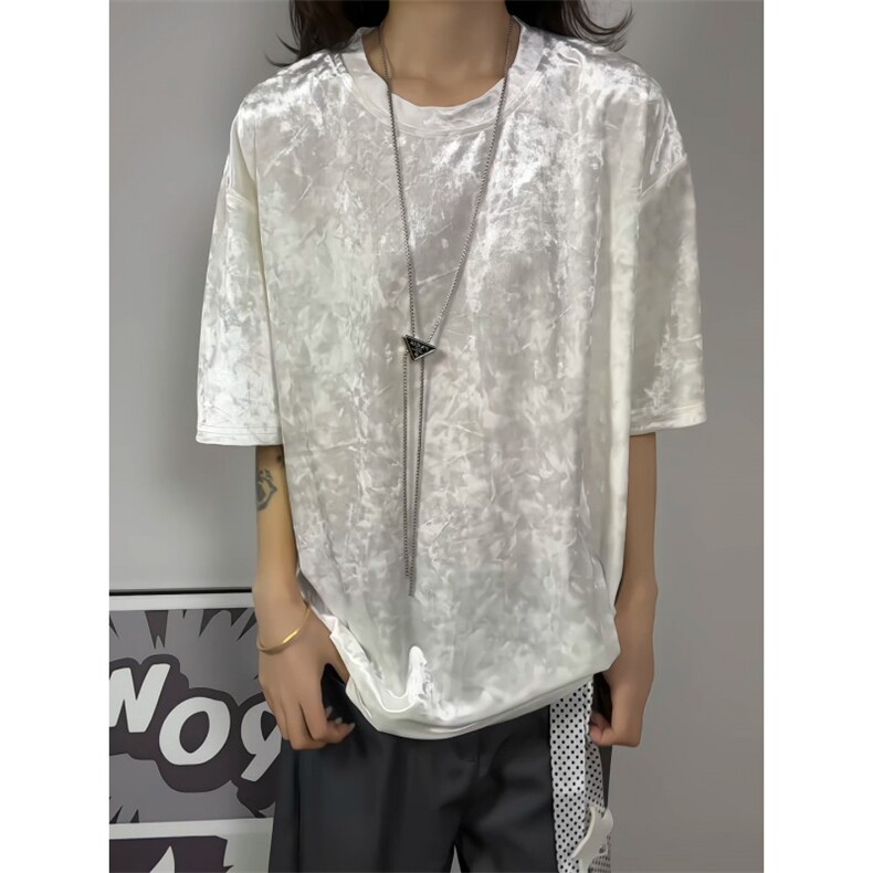 XZ809A/DX262/特P19/控38高级感钻石绒圆领短袖T恤,男装T恤,星座809A(原222-1)