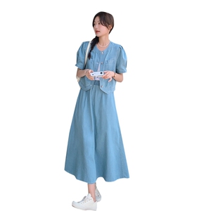大量现货 夏季牛仔两件套裙 2C159-2313-P145-控208图片