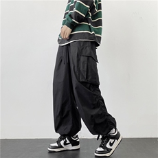 工装裤设计感小众oversize街头嘻哈高街潮流潮牌K07137-P45，男装休闲裤，星座308B-1