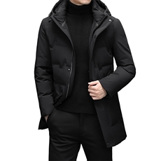 男士中长款羽绒服加厚男装冬季休闲外套年爸爸装DFLDY1003-P305，男装羽绒服，电商B212（原钱塘6029）