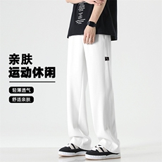 美式拖地裤柔顺新款运动长裤个性标志亲肤休闲裤X1691-特批39，女装休闲裤，星座718