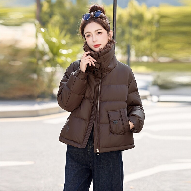 超洋气欧货羽绒服女冬季短款小个子2025新款蛋白皮今年流行高端,女装羽绒服,意芙