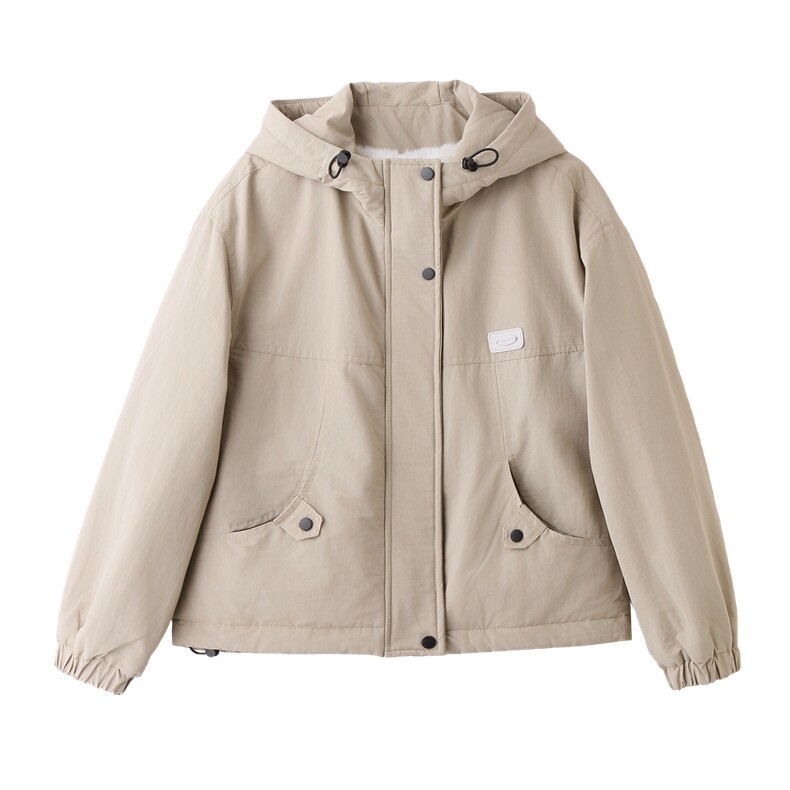 现货！现货！2025冬季新款加绒加厚连帽棉衣棉服女,女装棉衣/棉服,以桐
