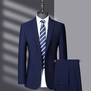 男士2023年春季西服礼服西装修身商务休闲男装西装套装图片