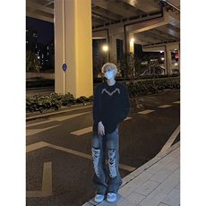 美式复古长袖T恤小领口打底衫，男装T恤，星座310A-4