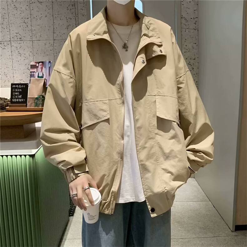 F167-P622024新款立领工装夹克春季潮牌百搭宽松休闲外套现货,男装夹克,星座512-6