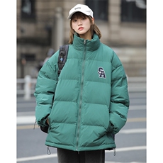 冬季新款宽松面包服港风青春立领棉服男纯色棉衣外套MY9067-P100，男装棉衣，电商A128