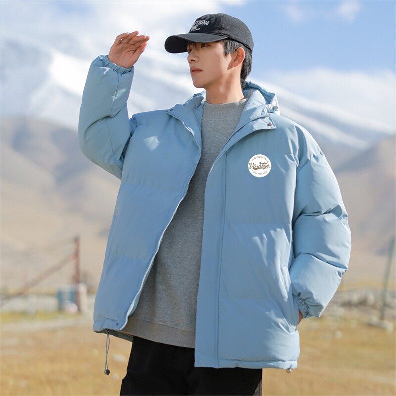 现货抖音得物可供视频三防加厚羽绒连帽棉衣外套面包棉服85527,男装棉衣,电商A486
