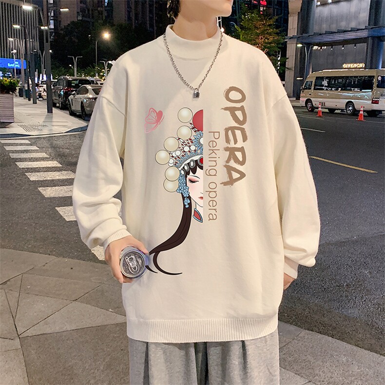 M18161-P45加绒款-P65半高领毛衣男士大码针织衫男毛线衣男,男装针织衫/毛衣,电商A040