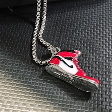 G1833欧美鞋子吊坠个性项链创意男士钛钢吊坠T恤链毛衣链配饰，项链，星座510A-2