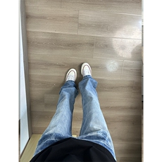 【高质量档口大货特P43】牛仔裤男女款裂纹高街裤XZ610A-KB015，男装牛仔裤，星座610A