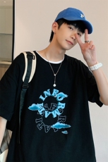 ！200g！2023春夏新款男士百搭短袖T恤潮流体恤衫T2207P25，男装T恤，电商B220