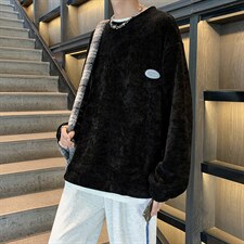 卫衣男韩版潮流宽松圆领打底衫ins港风纯色学生上衣W1509-P32，男装卫衣，星座512-4