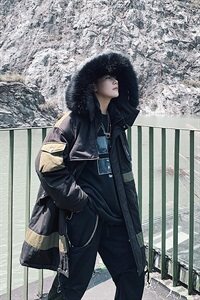 冬季加厚男士棉衣工装连帽大毛领保暖宽松棉衣大码外套mj351图片