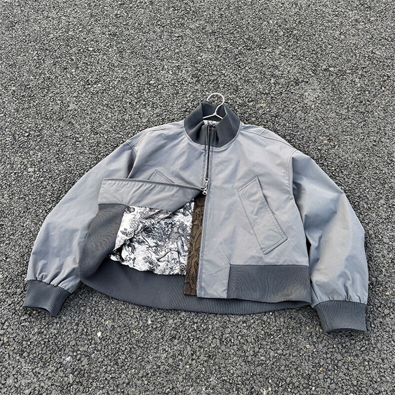 绿色现货在仓2025春季新款座山蟒夹克W2502P78,男装夹克,电商C313