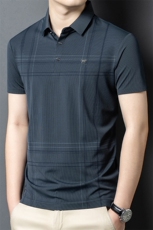 R-GS51101夏季男士新款短袖T恤青年修身体恤商务休闲POLO衫，男装T恤，电商B360