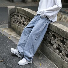 主推！港风休闲老爹宽松直筒男女牛仔裤X715NZ013P45控68，男装牛仔裤，星座715