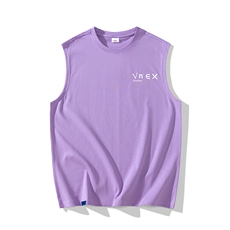 夏季港风t恤男宽松大码纯棉运动背心坎肩潮牌无袖BX007P25，男装背心/马甲，星座1204-3