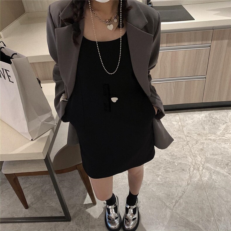 爱心背心裙，女装背心吊带，XTZ style