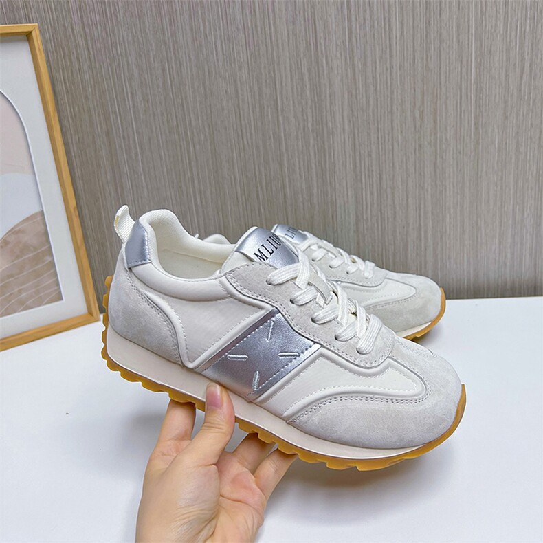 新款阿甘鞋女2024春季厚底潮流运动鞋舒适轻便休闲鞋百搭真皮女鞋,女鞋休闲鞋,电商A223