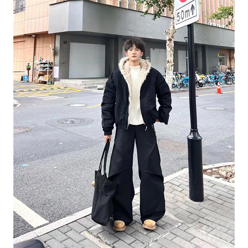 网图美式座山雕加绒加厚棉服男女秋冬宽松休闲棉衣-A2347P120,男装棉衣,电商B241